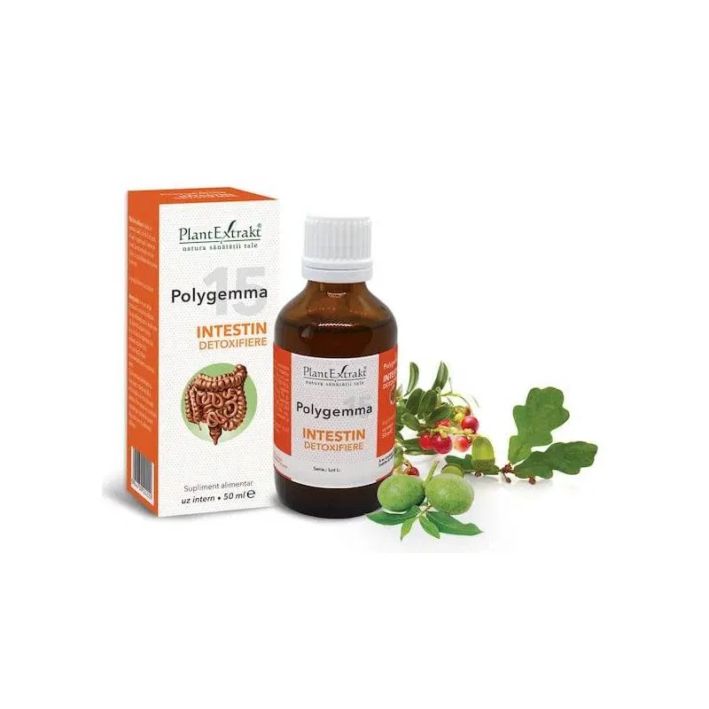 Polygemma 15 - Intestin detoxifiere 50ml Plantextrakt
