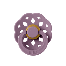 Suzeta din latex cu tetina rotunda 0 luni+ Boheme Mauve, 1 bucata, Bibs
