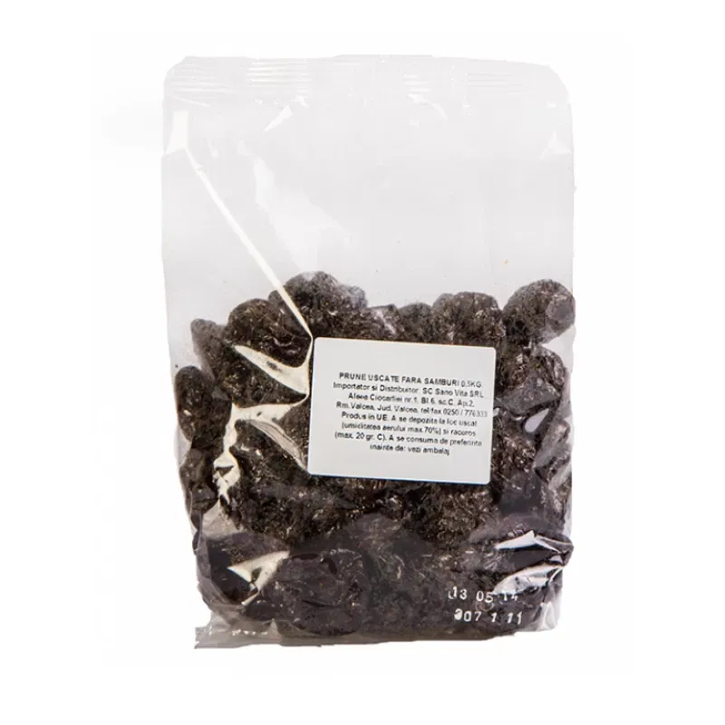 Prune uscate fara samburi 500g - SANOVITA