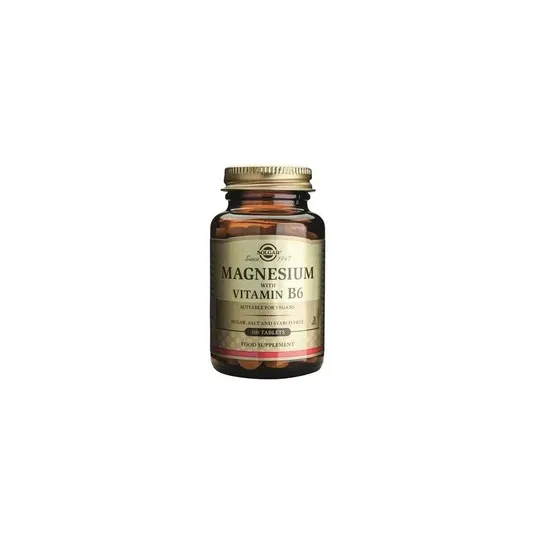 Magnesium + B6 tabs - magneziu cu vit B6 - 100 tabs - SOLGAR