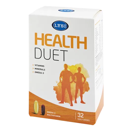 Health Duet omega 3 - multivitamine 32 doze - Lysi