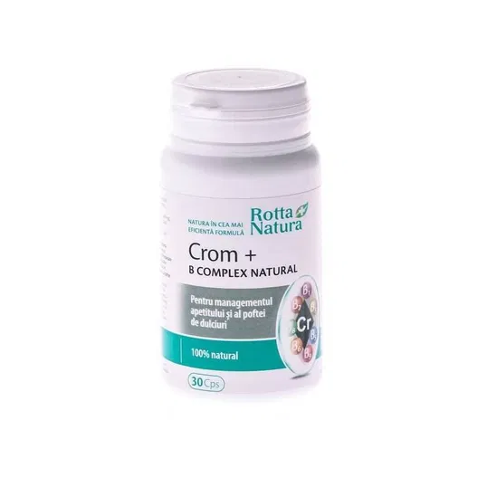 Crom + B-complex Natural 30cps -Rotta Natura