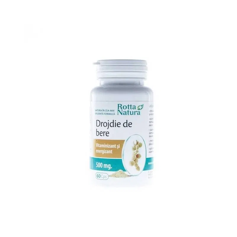 Drojdie Bere 500mg 60cps - Rotta Natura
