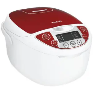 Multicooker Tefal Fuzzy Logic RK705, 600 W, 10 Programe, 5 L (Alb/Rosu)