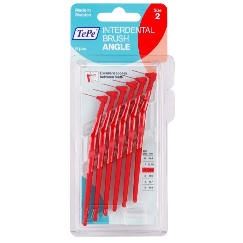 TePe Angle Size 2 perie interdentara 0,5 mm 6 buc