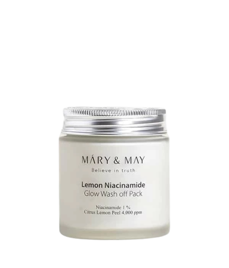 Masca tip wash-off cu extract de lamaie si niacinamide, 125g, Mary and May
