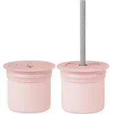 Minikoioi Sip+Snack Set serviciu de masă pentru copii pentru copii Pinky Pink / Powder Grey 1 buc