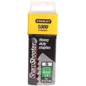 Pachet 1000 capse tapiterie tip G 14mm Stanley 1-TRA709T