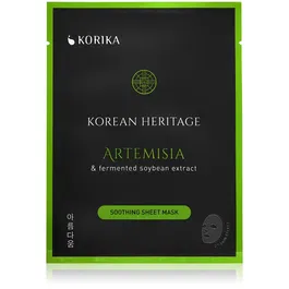 KORIKA Korean Heritage Artemisia & Fermented Soybean Extract Soothing Sheet Mask mască textilă calmantă 25 g