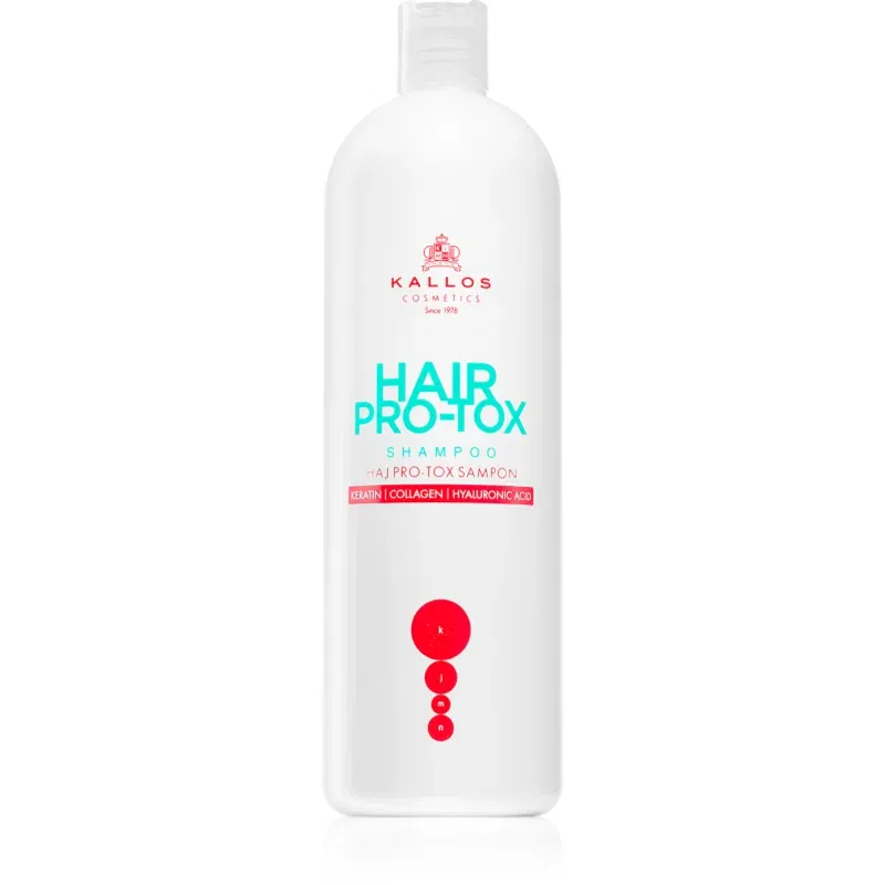 Kallos Hair Pro-Tox sampon cu keratina pentru păr uscat și deteriorat 1000 ml