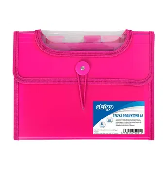Dosar extensibil, A5, 6 compartimente, roz