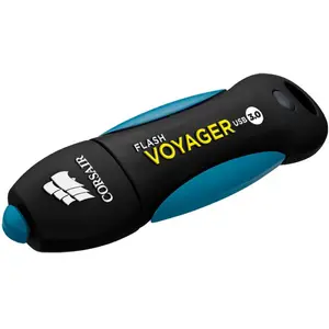 Stick USB Corsair Voyager V2, 64GB, USB 3.0 (Negru/Albastru)