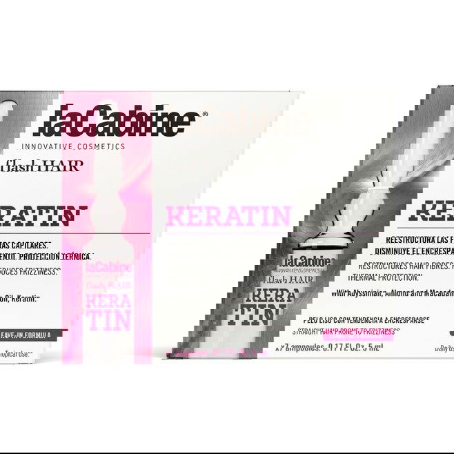 Fiole Flash Hair Keratin, 7 fiole x 5 ml, La Cabine