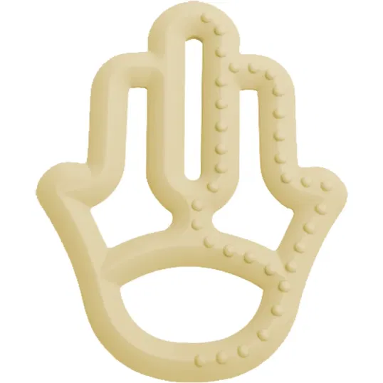 Minikoioi Teether Silicone jucărie pentru dentiție 3m+ Yellow 1 buc