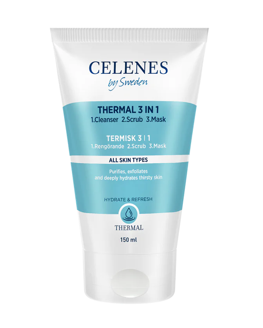 Demachiant-exfoliant-masca 3 in 1 Thermal, 150ml, Celenes
