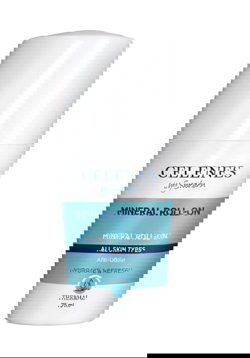 Deodorant roll on mineral pentru toate tipurile de piele Thermal, 75ml, Celenes