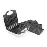 Sandwich Maker Esperanza Portabella EKT006W, 3 placi, 700W (Alb)