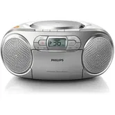 Micro Sistem Philips AZ127, Caseta, CD Player (Argintiu)