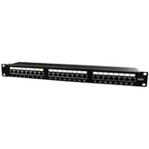 Patch panel Gembird NPP-C524-002, 24 Porturi, 19", 1U, CAT.5e (Negru)