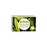Sapun crema bio ceai verde si lime, 100g - Sodasan