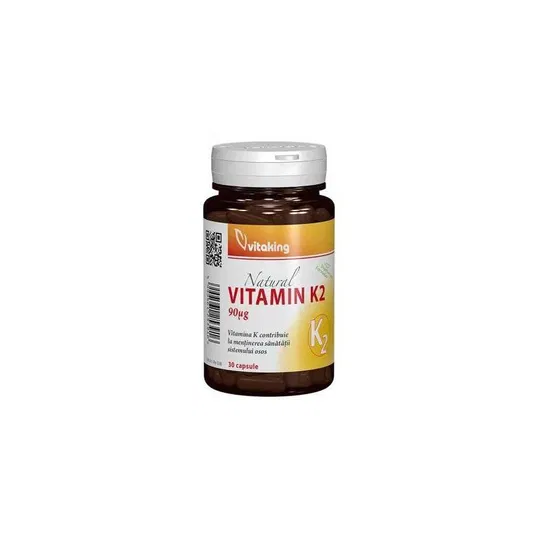 Vitamina K2 90 mcg, 30 cps - VITAKING