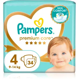 Pampers Premium Care Size 4 scutece de unică folosință 9-14 kg 34 buc