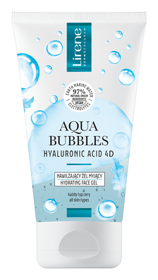 Gel pentru curatare faciala cu acid hialuronic Aqua Bubbles, 150ml, Lirene