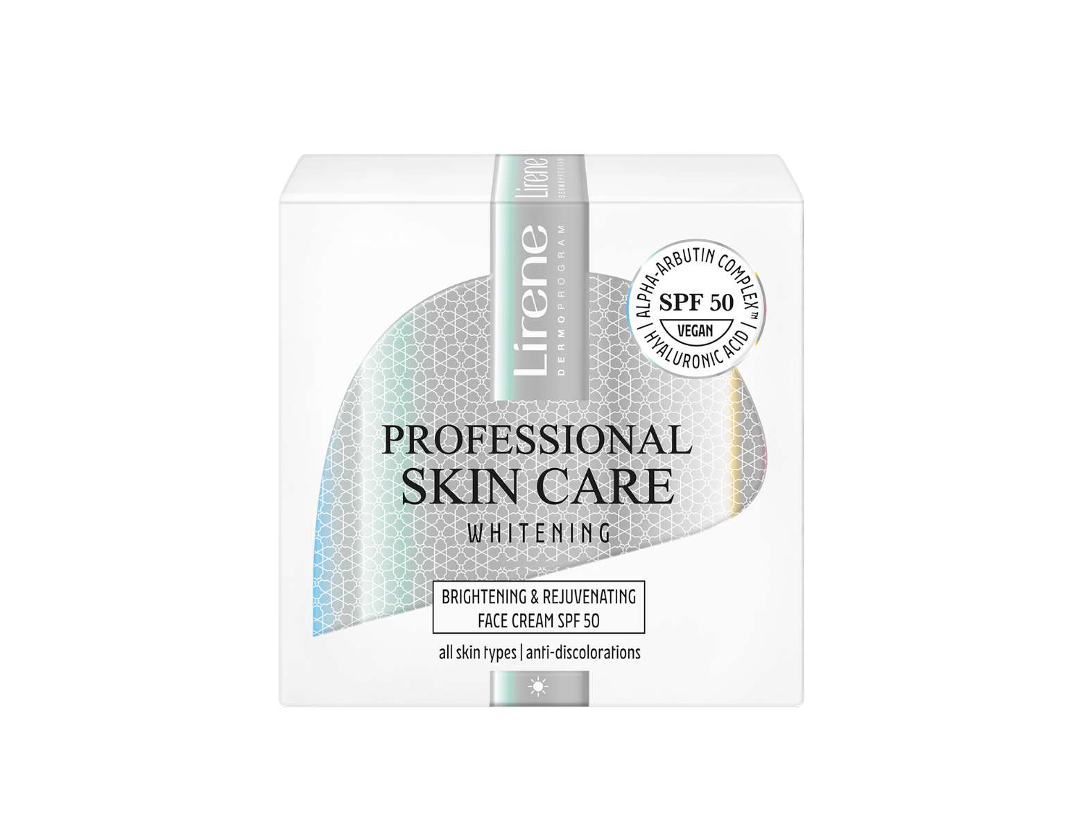 Crema de zi iluminatoare cu SPF50 Whitening, 50ml, Lirene