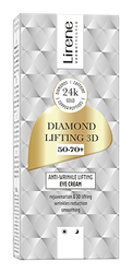 Crema anti-rid cu efect de lifting pentru zona ochilor Diamond Lifting 3D, 15ml, Lirene