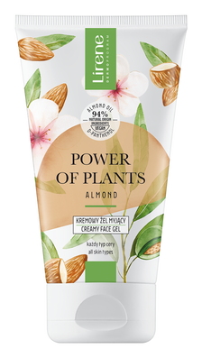 Gel cremos pentru curatare faciala Migdale Power Of Plants, 150ml, Lirene