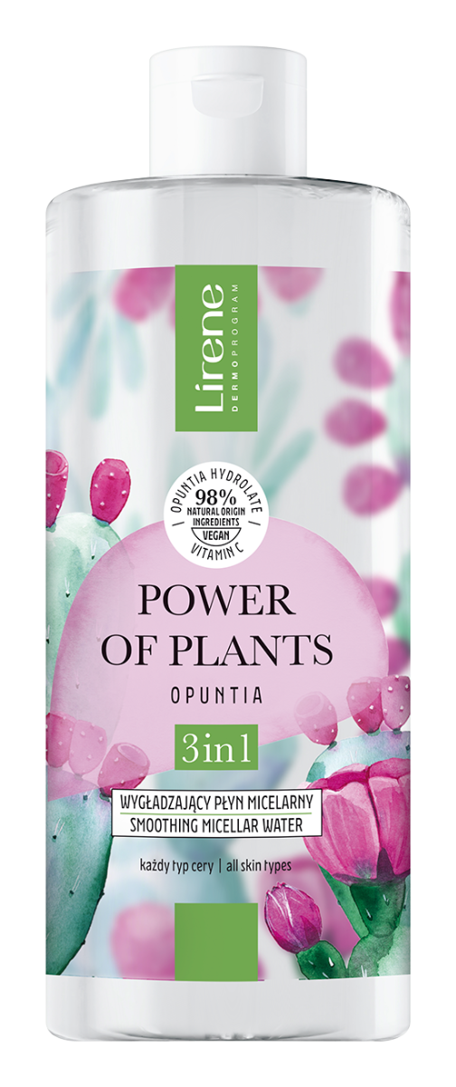 Apa micelara 3in1 cu efect netezitor Opuntia Power Of Plants, 400ml, Lirene