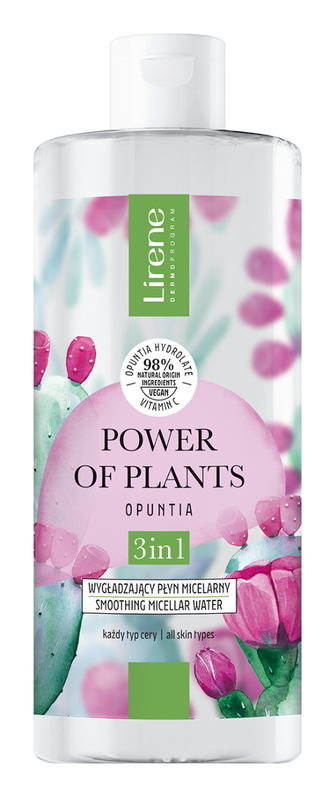 Apa micelara 3in1 cu efect netezitor Opuntia Power Of Plants, 400ml, Lirene