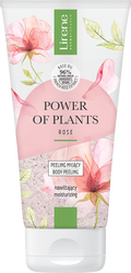 Peeling corporal hidratant cu extract de trandafir Power of Plants, 175ml, Lirene