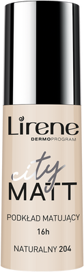 Fond de ten matifiant City Matt Nature 204, 30ml, Lirene