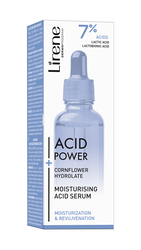Ser hidratant cu acid hialuronic piele uscata si cuperozica Acid Power, 30ml, Lirene