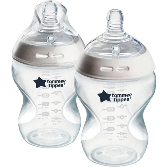 Tommee Tippee Natural Start Anti-Colic biberon pentru sugari Slow Flow 0m+ 2x260 ml