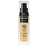 NYX Professional Makeup Can't Stop Won't Stop Full Coverage Foundation fond de ten cu acoperire ridicată culoare 08 True Beige 30 ml