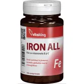 Fier cu Vitaminele B si C, 100cpr - Vitaking