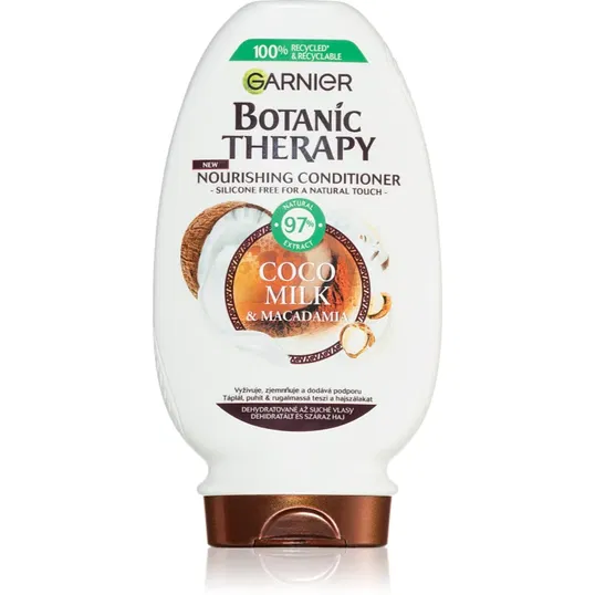 Garnier Botanic Therapy Coco Milk & Macadamia Balsam hrănitor pentru păr uscat și aspru 200 ml