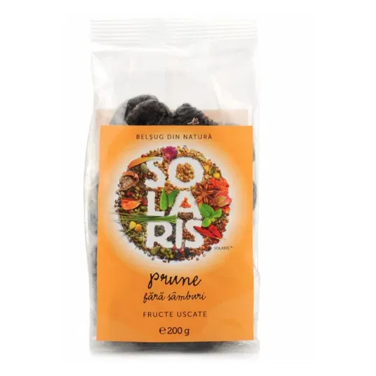 Fructe uscate - prune fara samburi, 200g - Solaris