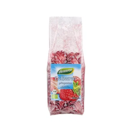 Capsuni liofilizate felii, eco-bio, 35g - Dennree