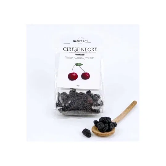 Cirese Negre Uscate, fara samburi, 100g - Unison