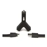 Incarcator auto TYLT Duo Y-Charge microUSB, 2xUSB (Negru)