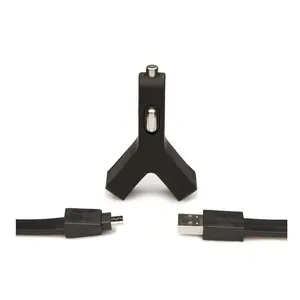 Incarcator auto TYLT Duo Y-Charge microUSB, 2xUSB (Negru)