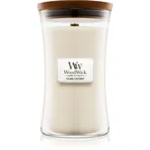 Woodwick Island Coconut lumânare parfumată cu fitil din lemn 609.5 g