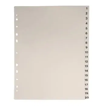Separatoare Noki, din plastic, cu index 1-20