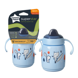 Cana Sippee cu protectie Bacshiled™ pentru +6 luni Albastra, 300ml, Tommee Tippee