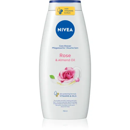 NIVEA Rose & Almond Oil gel de duș 750 ml