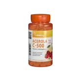Vitamina C, 500mg, cu acerola cu gust de zmeura, 40cpr - Vitaking