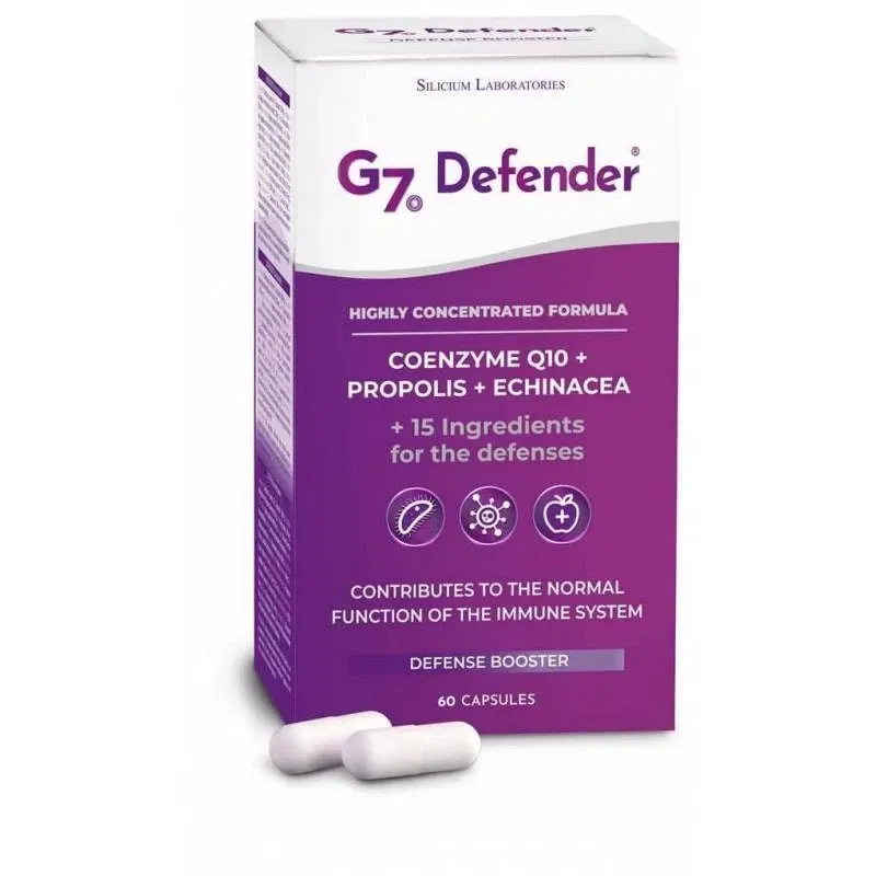 G7 defender cu coenzima Q10, propolis si echinacea, 60cps - Silicium